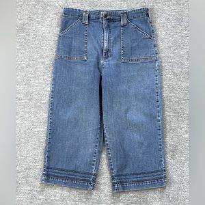 Lee “At the Waist” Denim Stretch Capris Sz. 12